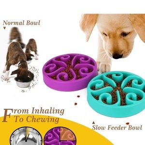 Pet Fun Feeder Dog Bowl Slow Feeder